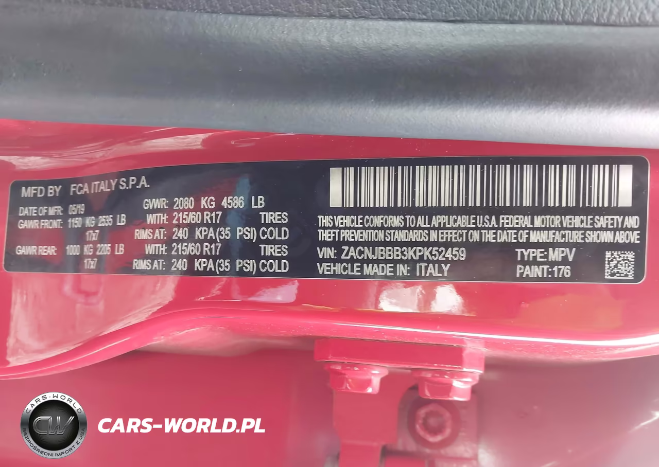 2019 Jeep Renegade Latitude 4X4 VIN:ZACNJBBB3KPK52459 - 9