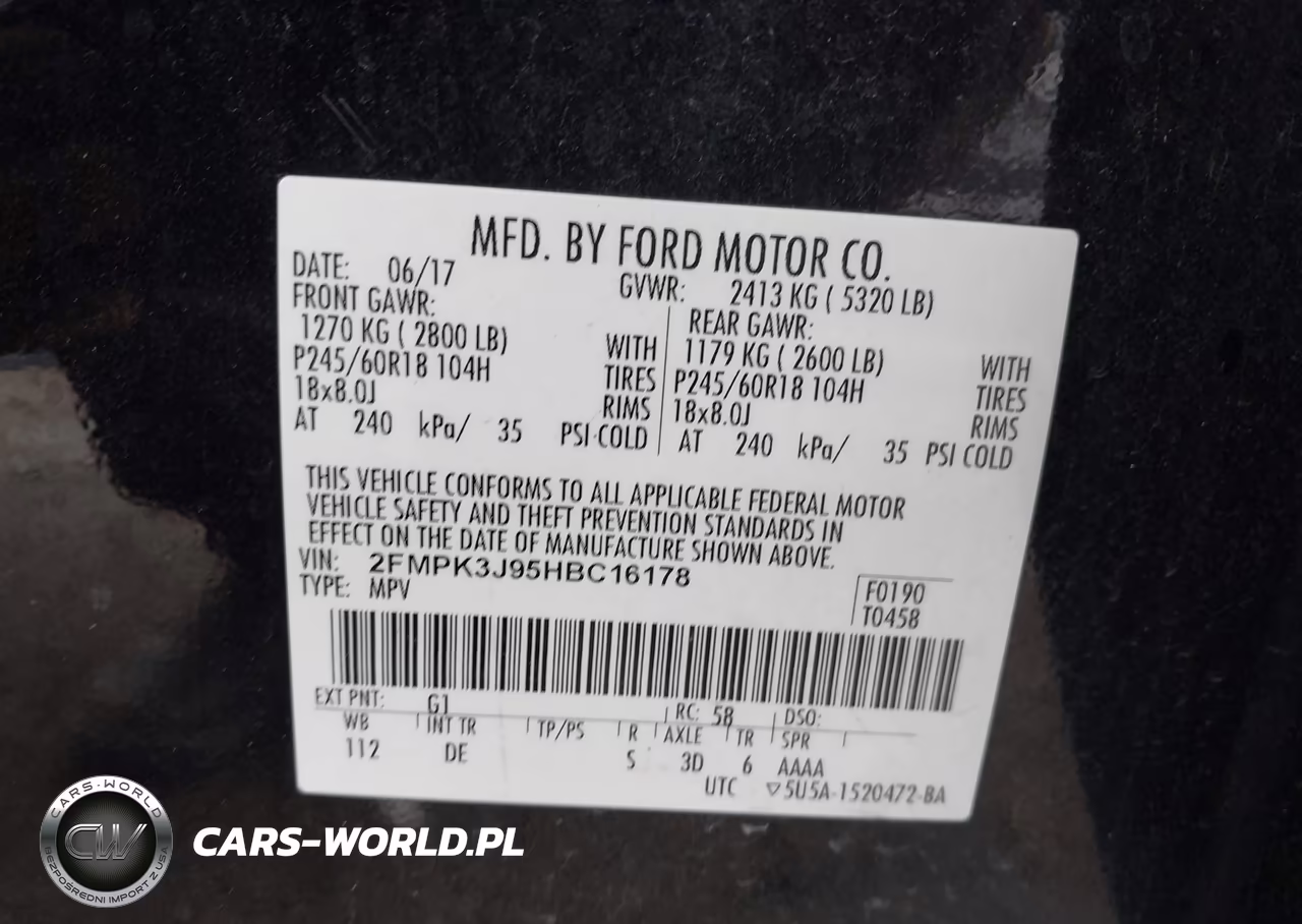 2017 Ford Edge Sel VIN:2FMPK3J95HBC16178 - 9