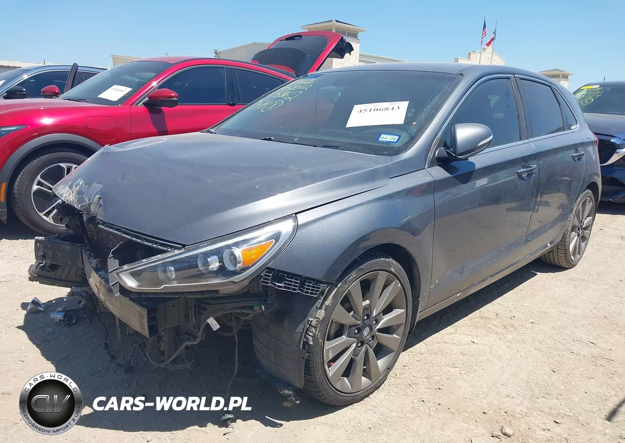 2018 Hyundai Elantra Gt Sport VIN:KMHH55LC2JU075862 - 2