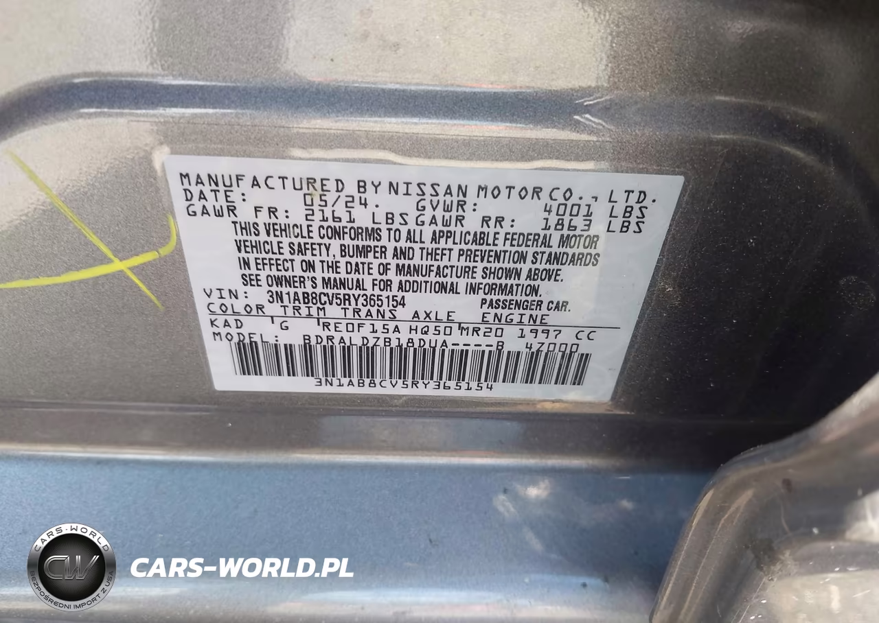 2024 Nissan Sentra Sv Xtronic Cvt VIN:3N1AB8CV5RY365154 - 9