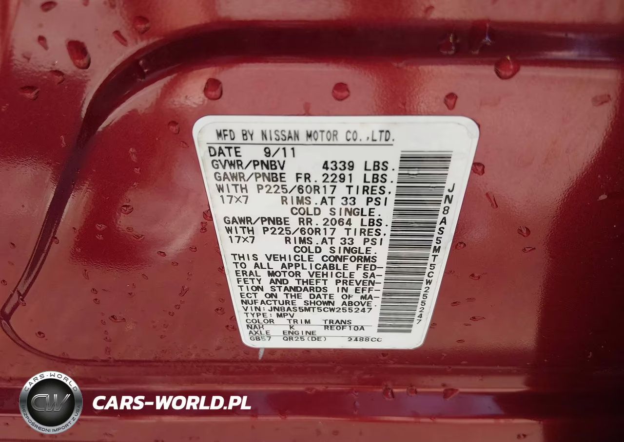 2012 Nissan Rogue Sv VIN:JN8AS5MT5CW255247 - 9