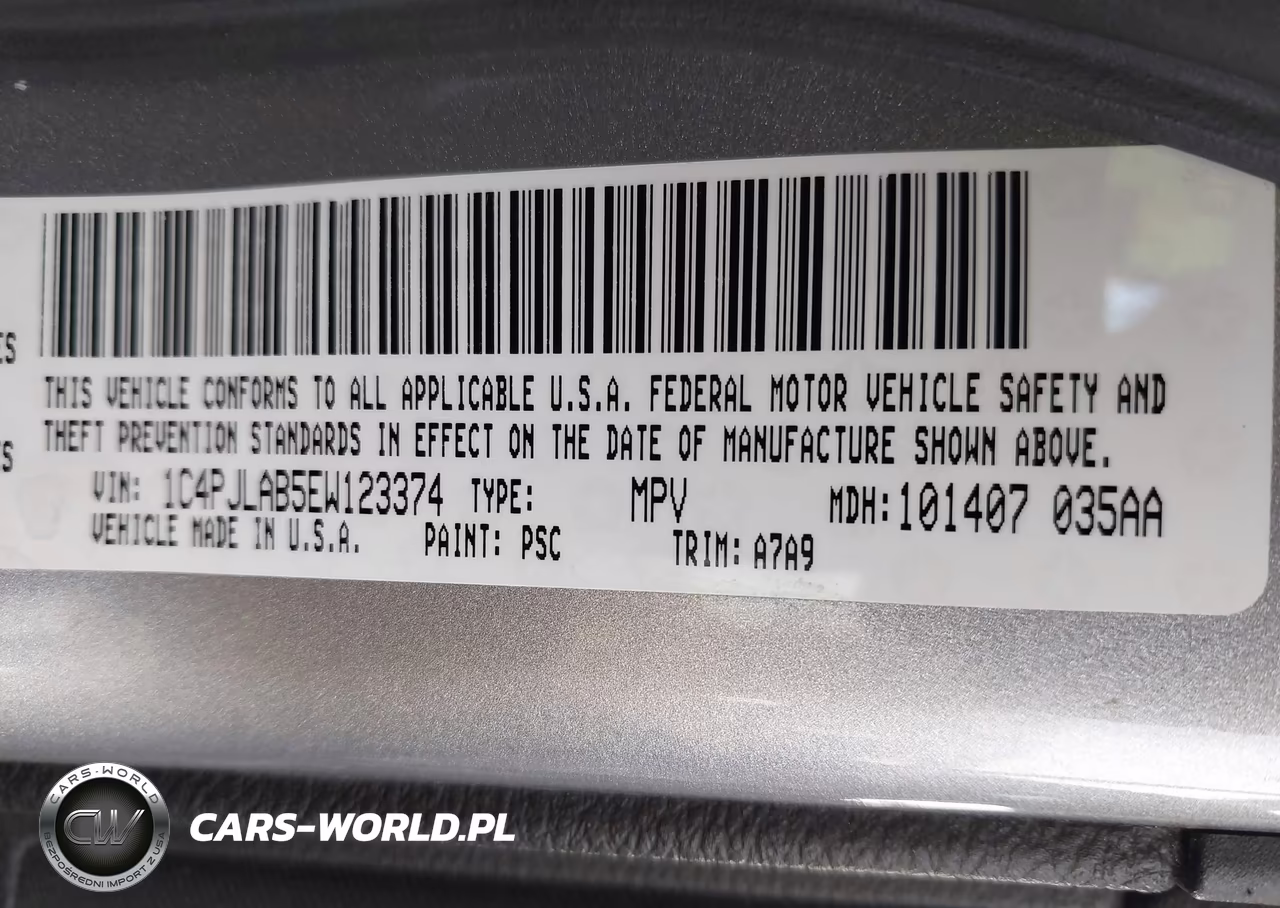 2014 Jeep Cherokee Sport VIN:1C4PJLAB5EW123374 - 9