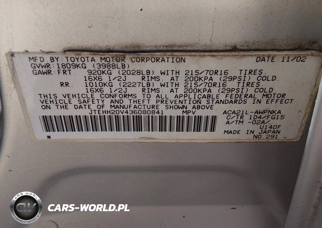 2003 Toyota Rav4 VIN:JTEHH20V436080841 - 9