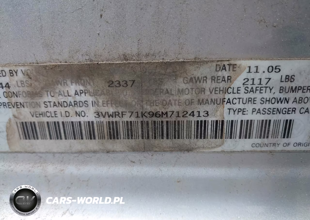 2006 Volkswagen Jetta 2.5 VIN:3VWRF71K96M712413 - 9