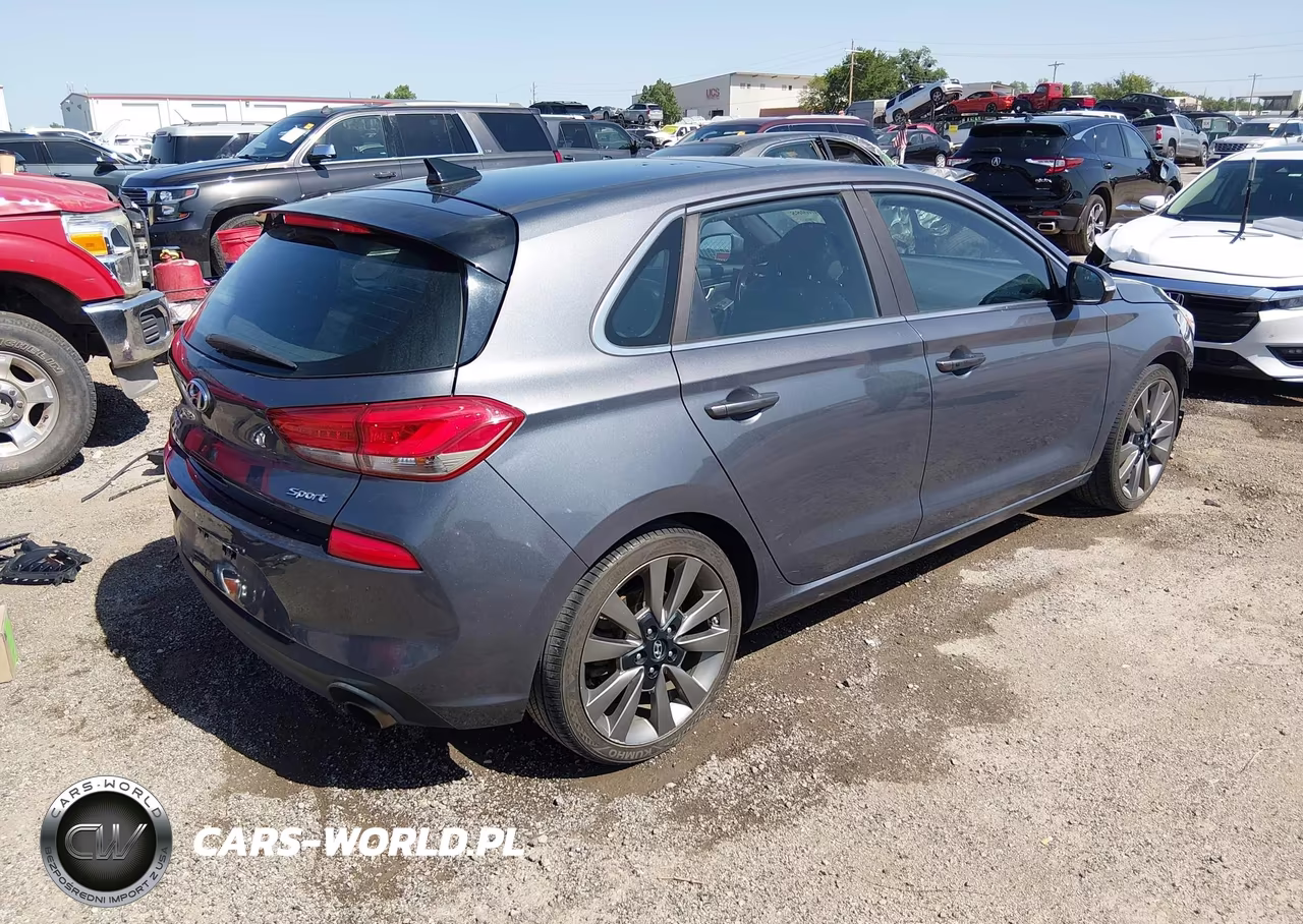 2018 Hyundai Elantra Gt Sport VIN:KMHH55LC2JU033319 - 4