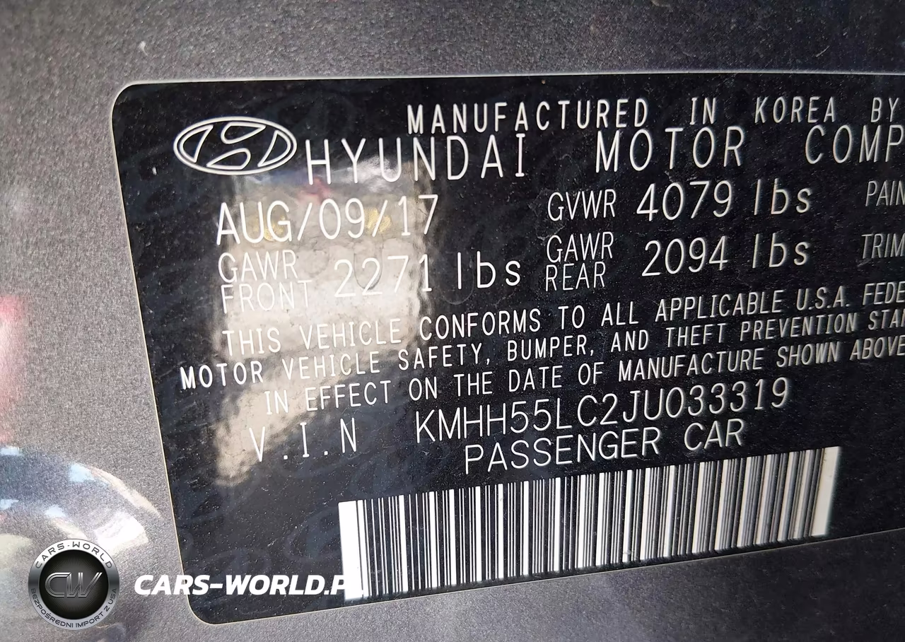 2018 Hyundai Elantra Gt Sport VIN:KMHH55LC2JU033319 - 9
