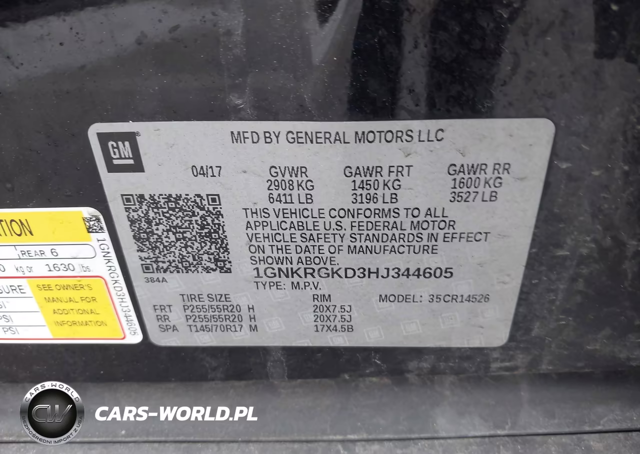 2017 Chevrolet Traverse 1Lt VIN:1GNKRGKD3HJ344605 - 9