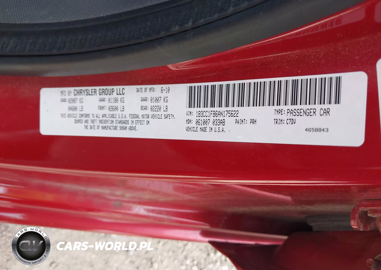 2010 Dodge Avenger Express VIN:1B3CC1FB6AN175622 - 9