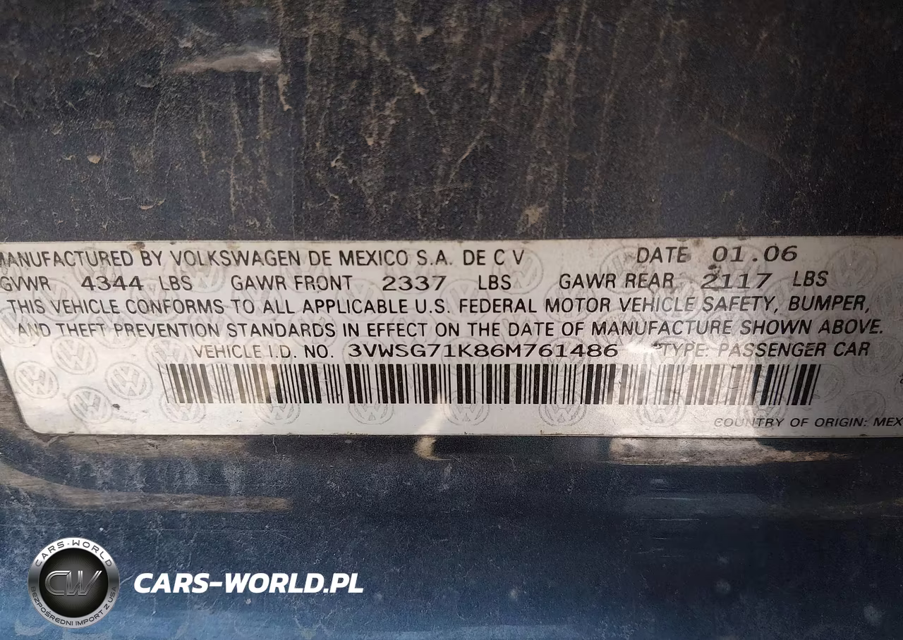 2006 Volkswagen Jetta 2.5 VIN:3VWSG71K86M761486 - 9