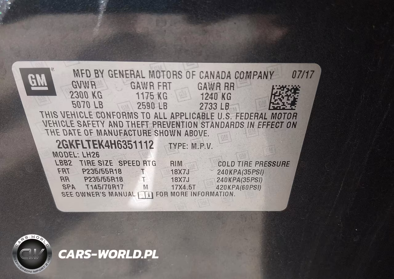 2017 GMC Terrain Sle-2 VIN:2GKFLTEK4H6351112 - 9