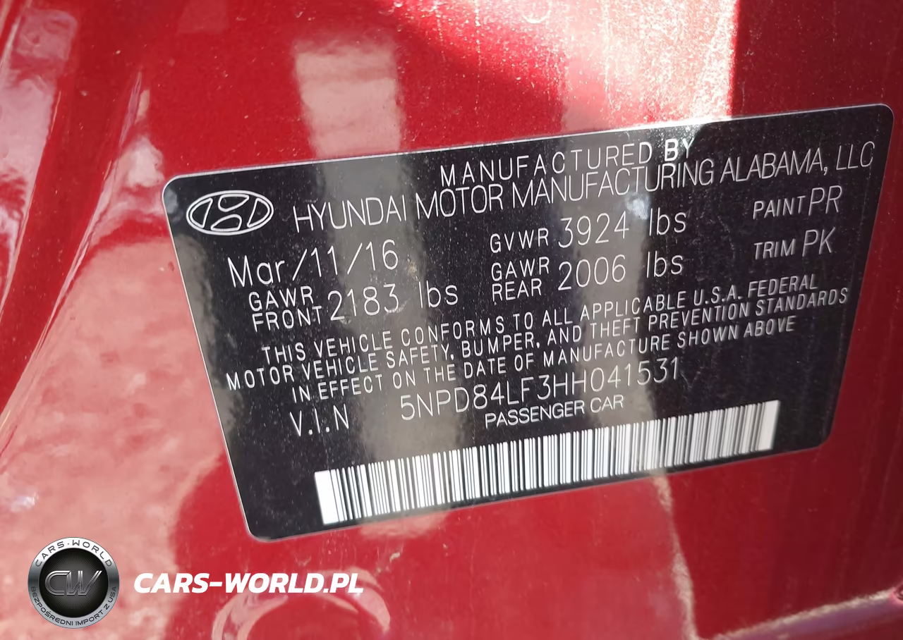 2017 Hyundai Elantra Se VIN:5NPD84LF3HH041531 - 9