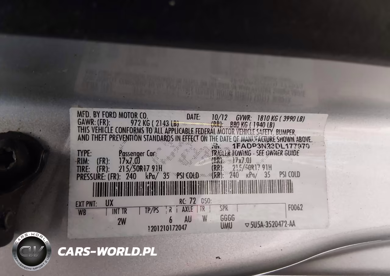 2013 Ford Focus Titanium VIN:1FADP3N23DL177970 - 9
