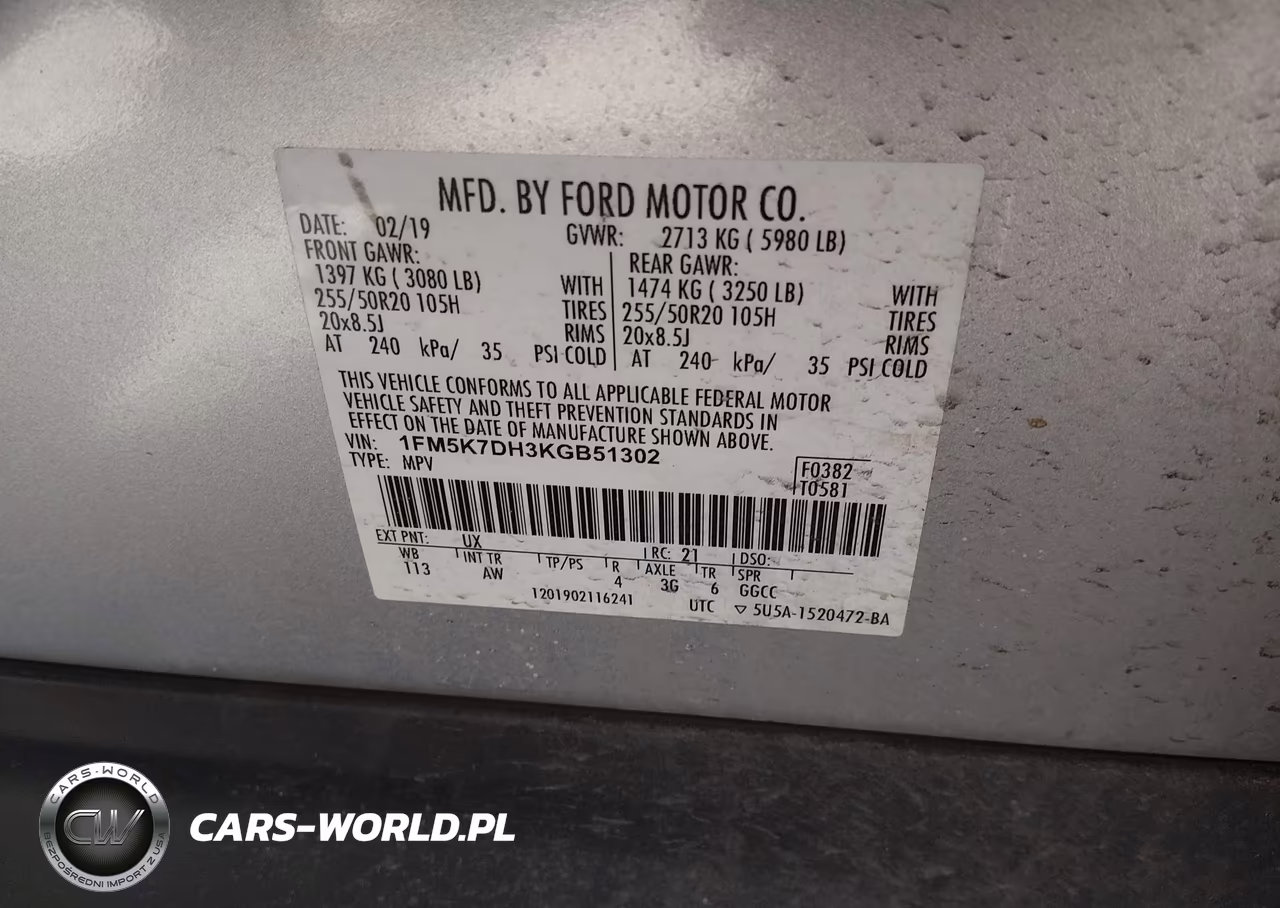 2019 Ford Explorer Xlt VIN:1FM5K7DH3KGB51302 - 9
