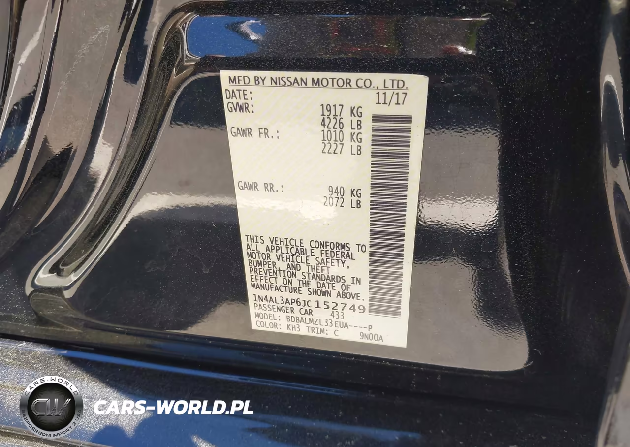 2018 Nissan Altima 2.5 Sv VIN:1N4AL3AP6JC152749 - 9