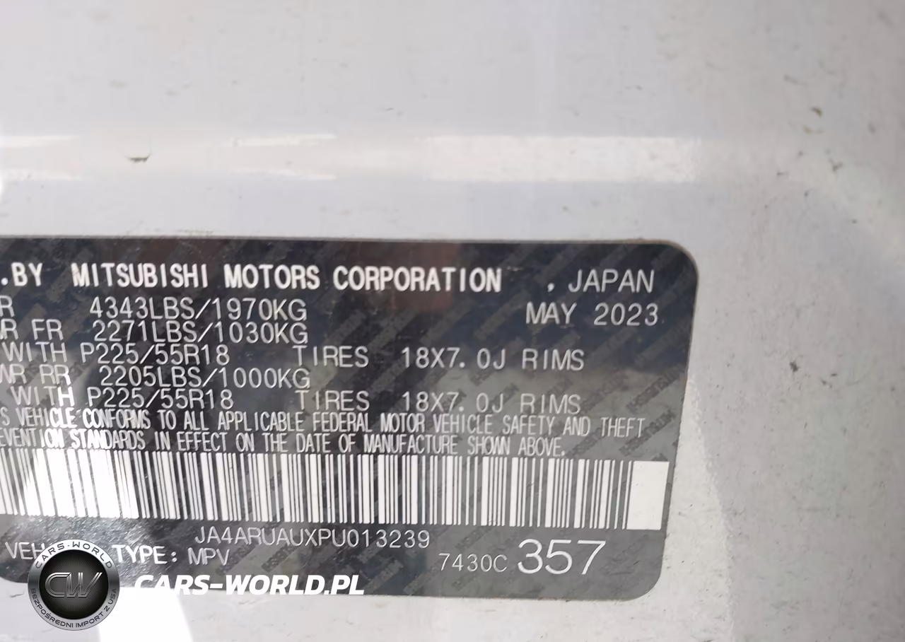 2023 Mitsubishi Outlander Sport 2.0 Le Awc VIN:JA4ARUAUXPU013239 - 9