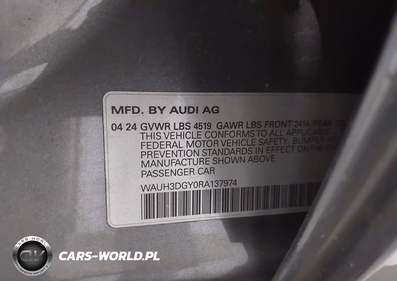 2024 Audi S3 Premium Plus Tfsi Quattro S Tronic VIN:WAUH3DGY0RA137974 - 9