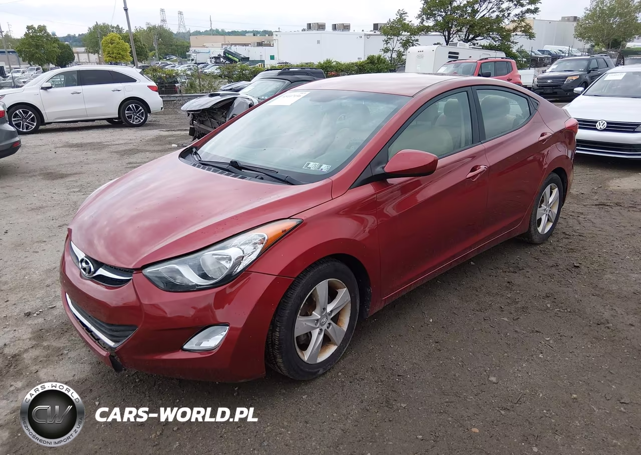 2013 Hyundai Elantra Gls VIN:5NPDH4AE2DH240767 - 2