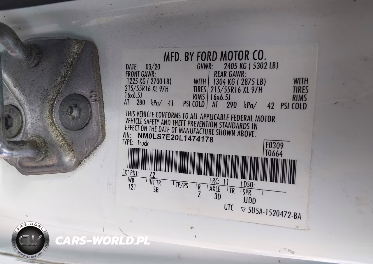 2020 Ford Transit Connect Xl VIN:NM0LS7E20L1474178 - 9