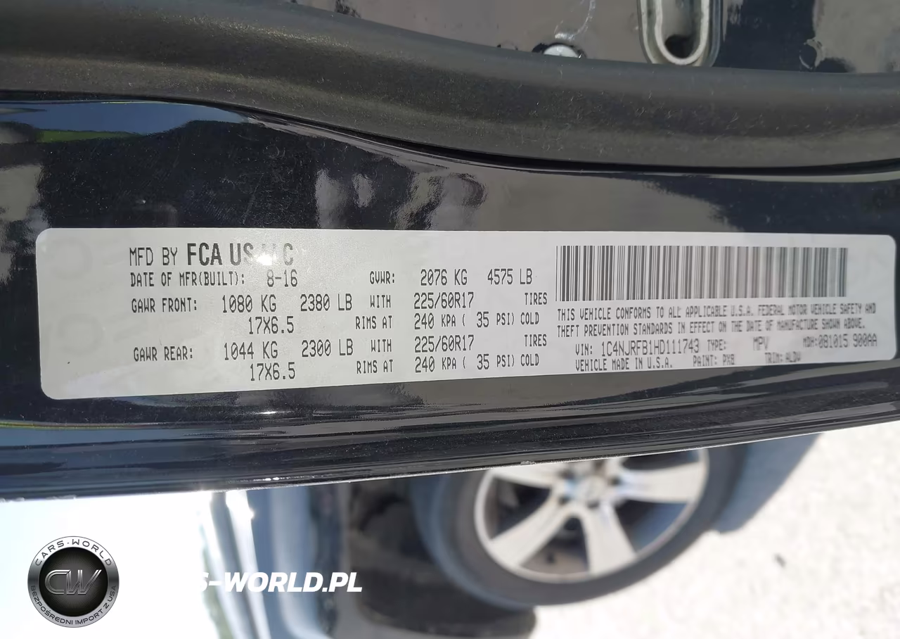 2017 Jeep Patriot High Altitude 4X4 VIN:1C4NJRFB1HD111743 - 9
