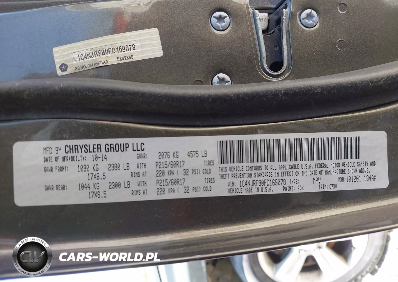 2015 Jeep Patriot Latitude VIN:1C4NJRFB0FD169078 - 9