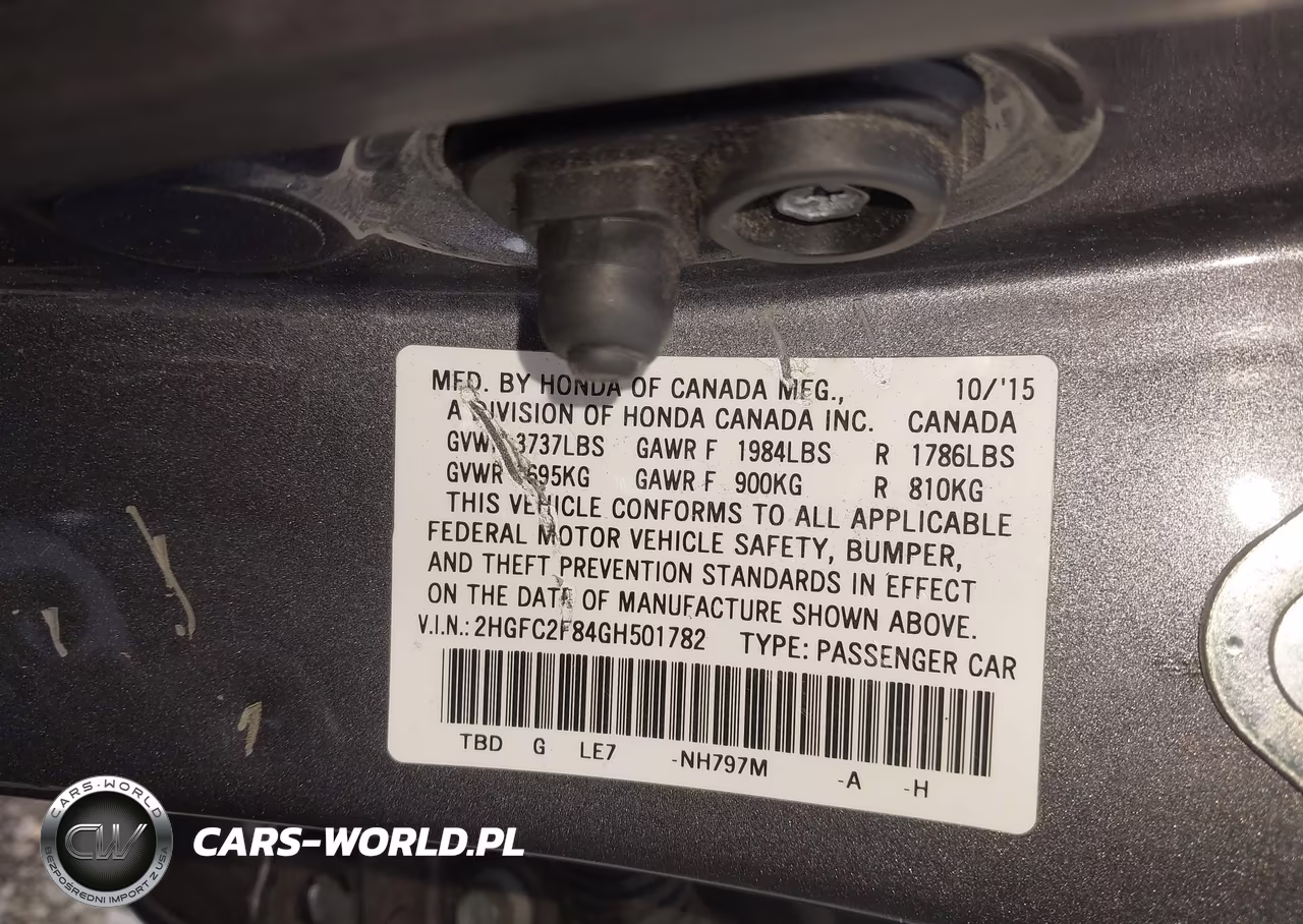 2016 Honda Civic Ex VIN:2HGFC2F84GH501782 - 9