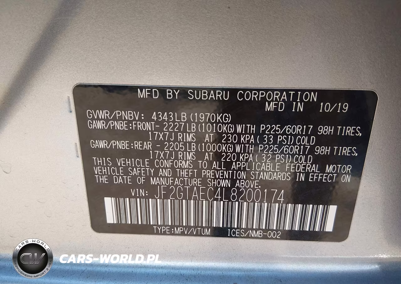 2020 Subaru Crosstrek Premium VIN:JF2GTAEC4L8200174 - 9