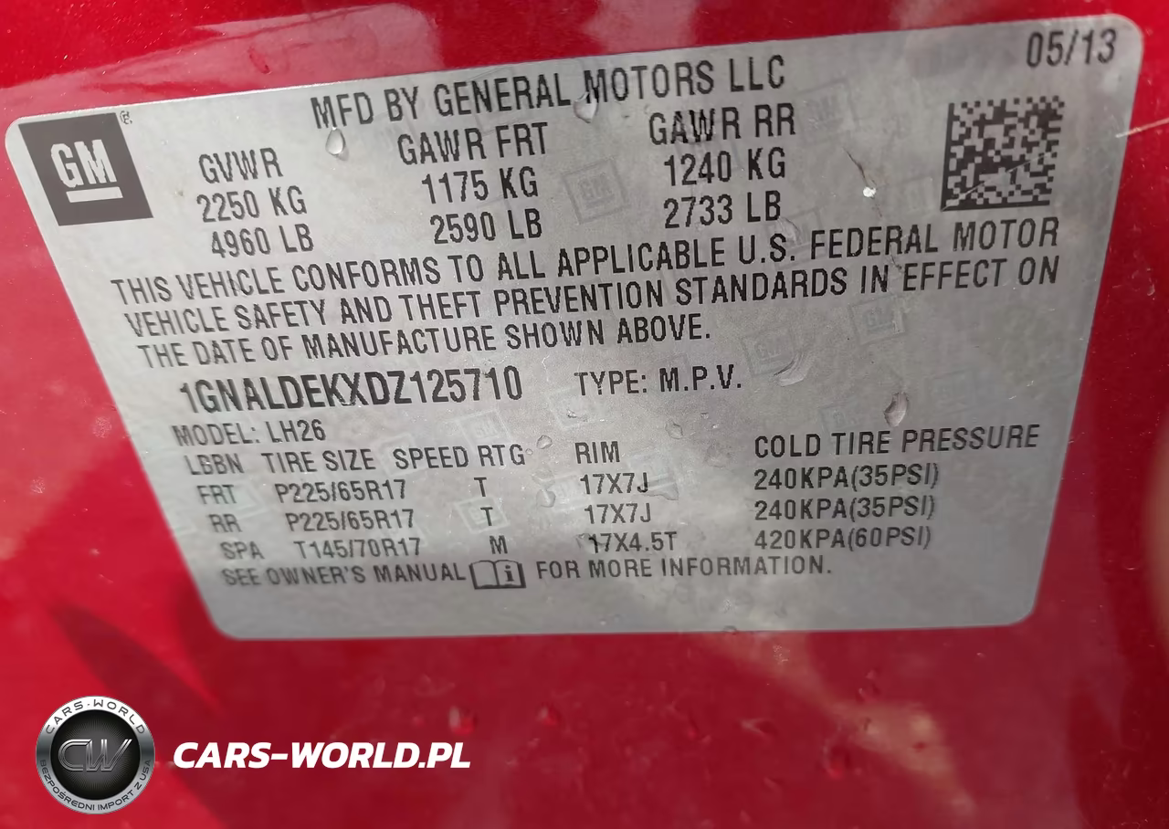 2013 Chevrolet Equinox 1Lt VIN:1GNALDEKXDZ125710 - 9