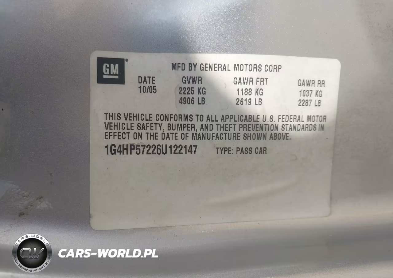 2006 Buick Lucerne Cx VIN:1G4HP57226U122147 - 9