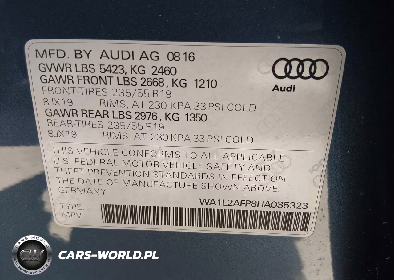 2017 Audi Q5 2.0T Premium VIN:WA1L2AFP8HA035323 - 9