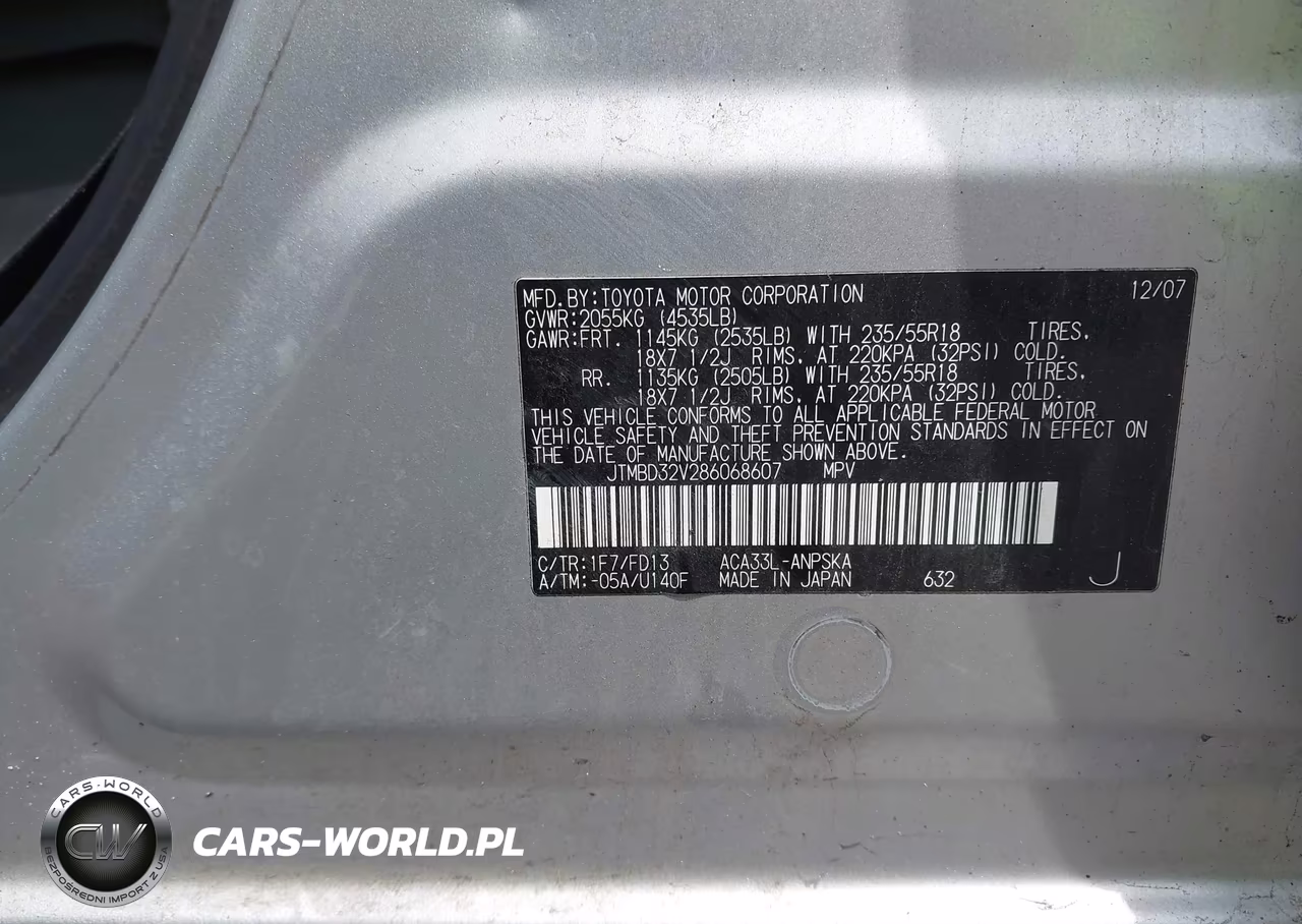 2008 Toyota Rav4 Sport VIN:JTMBD32V286068607 - 9