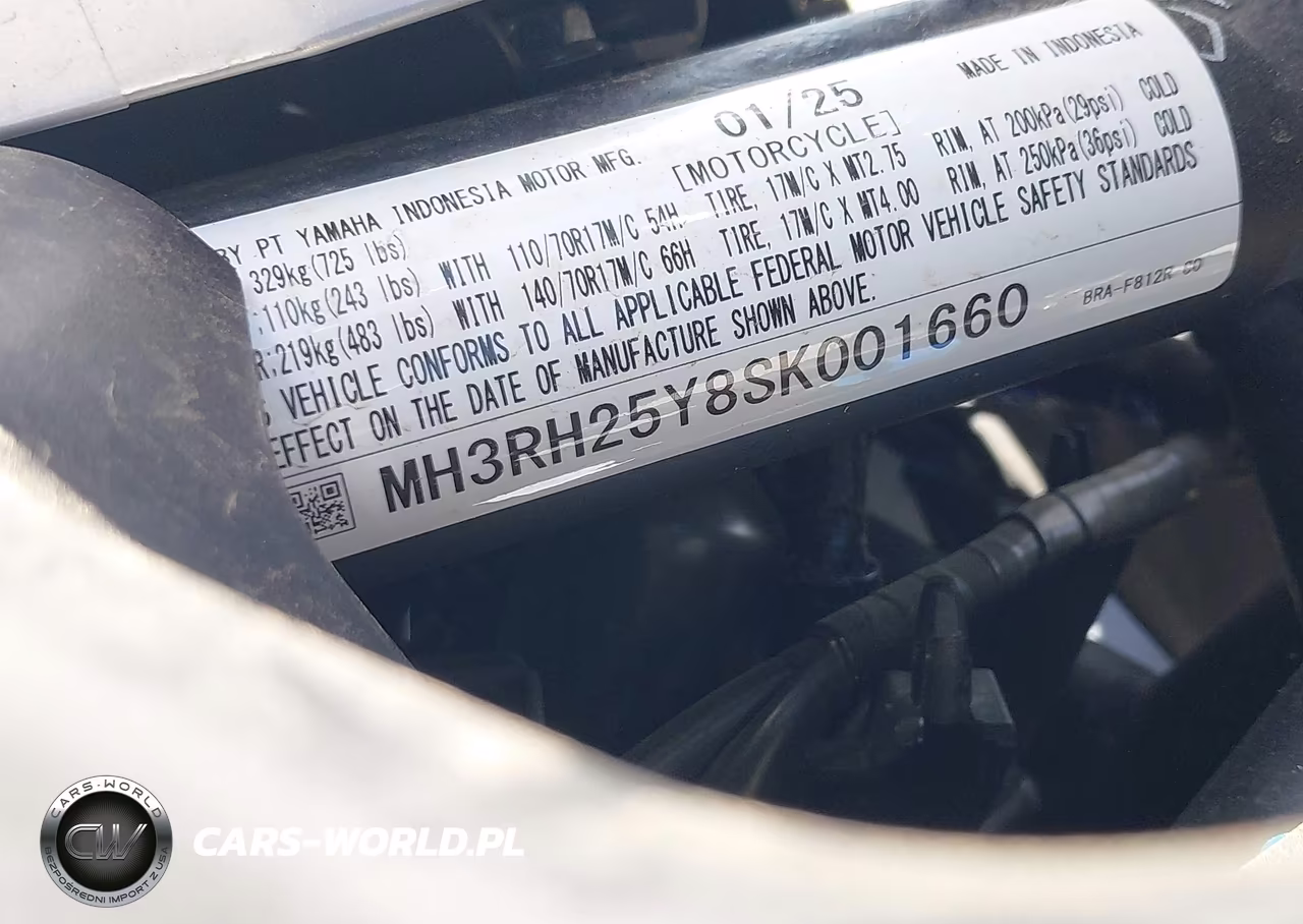 2025 Yamaha Yfz320 Ac VIN:MH3RH25Y8SK001660 - 10