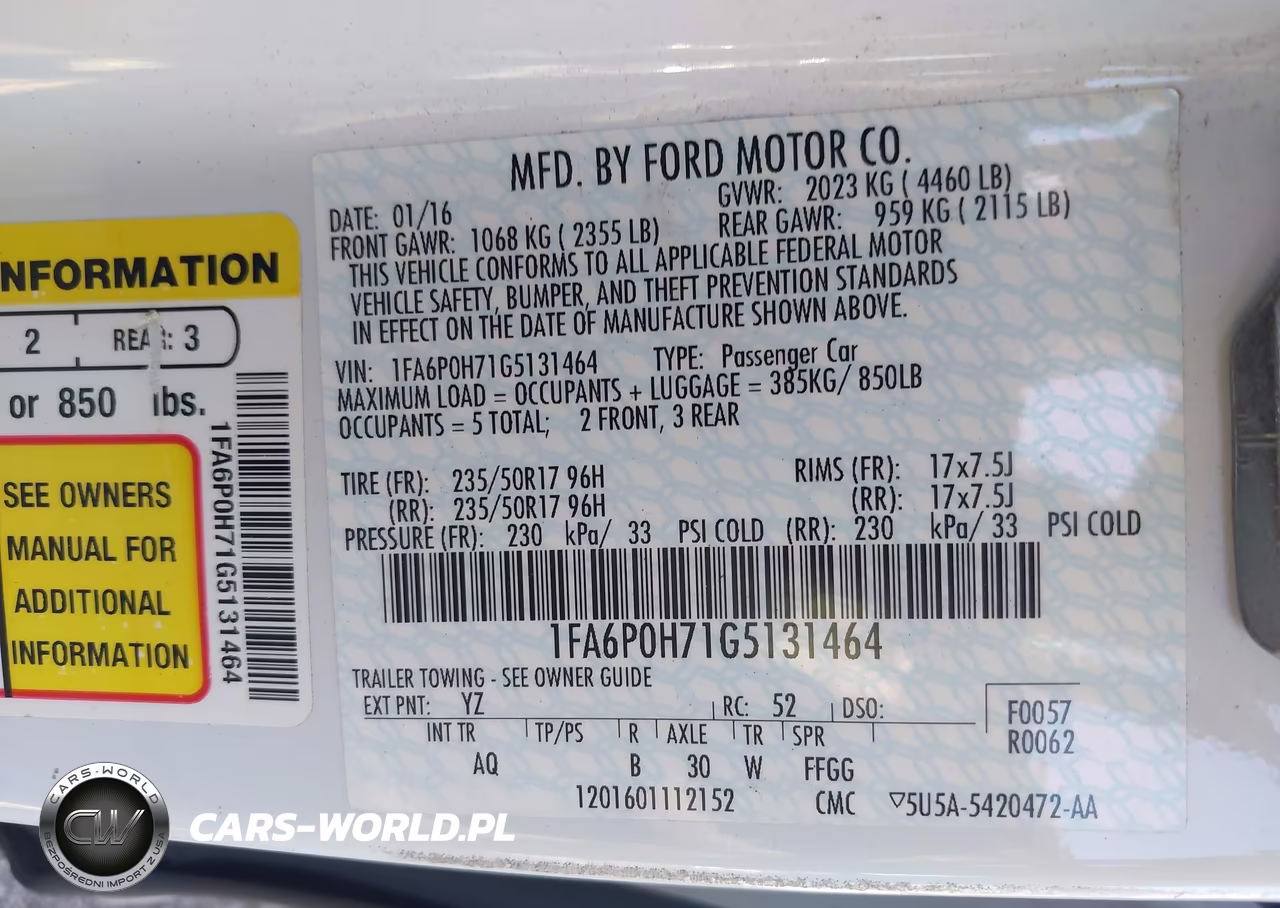 2016 Ford Fusion Se VIN:1FA6P0H71G5131464 - 9