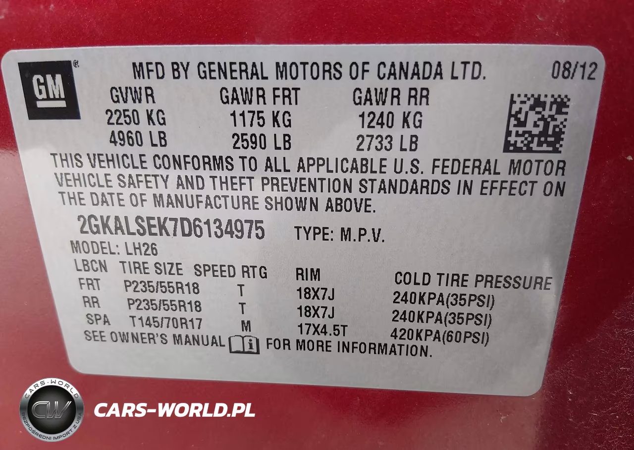 2013 GMC Terrain Sle-2 VIN:2GKALSEK7D6134975 - 9