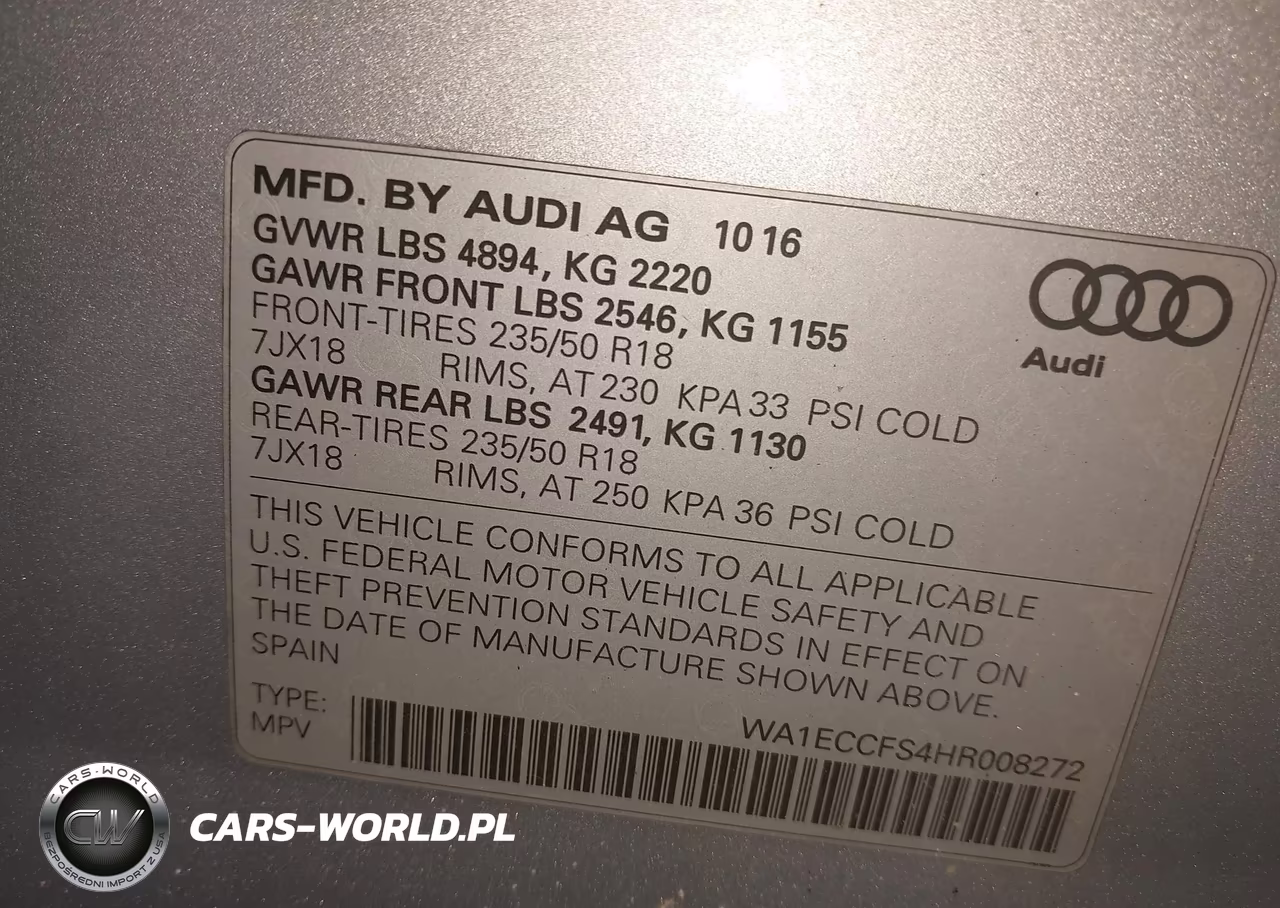 2017 Audi Q3 2.0T Premium VIN:WA1ECCFS4HR008272 - 9