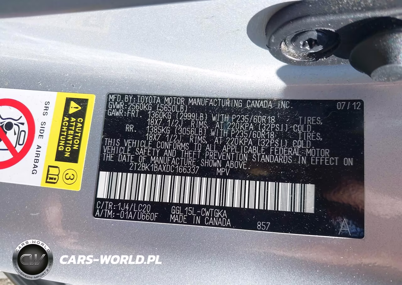 2013 Lexus Rx 350 VIN:2T2BK1BAXDC166337 - 9