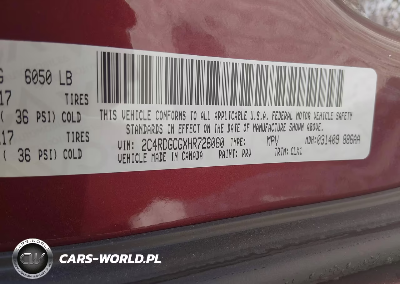 2017 Dodge Grand Caravan Sxt VIN:2C4RDGCGXHR726060 - 9