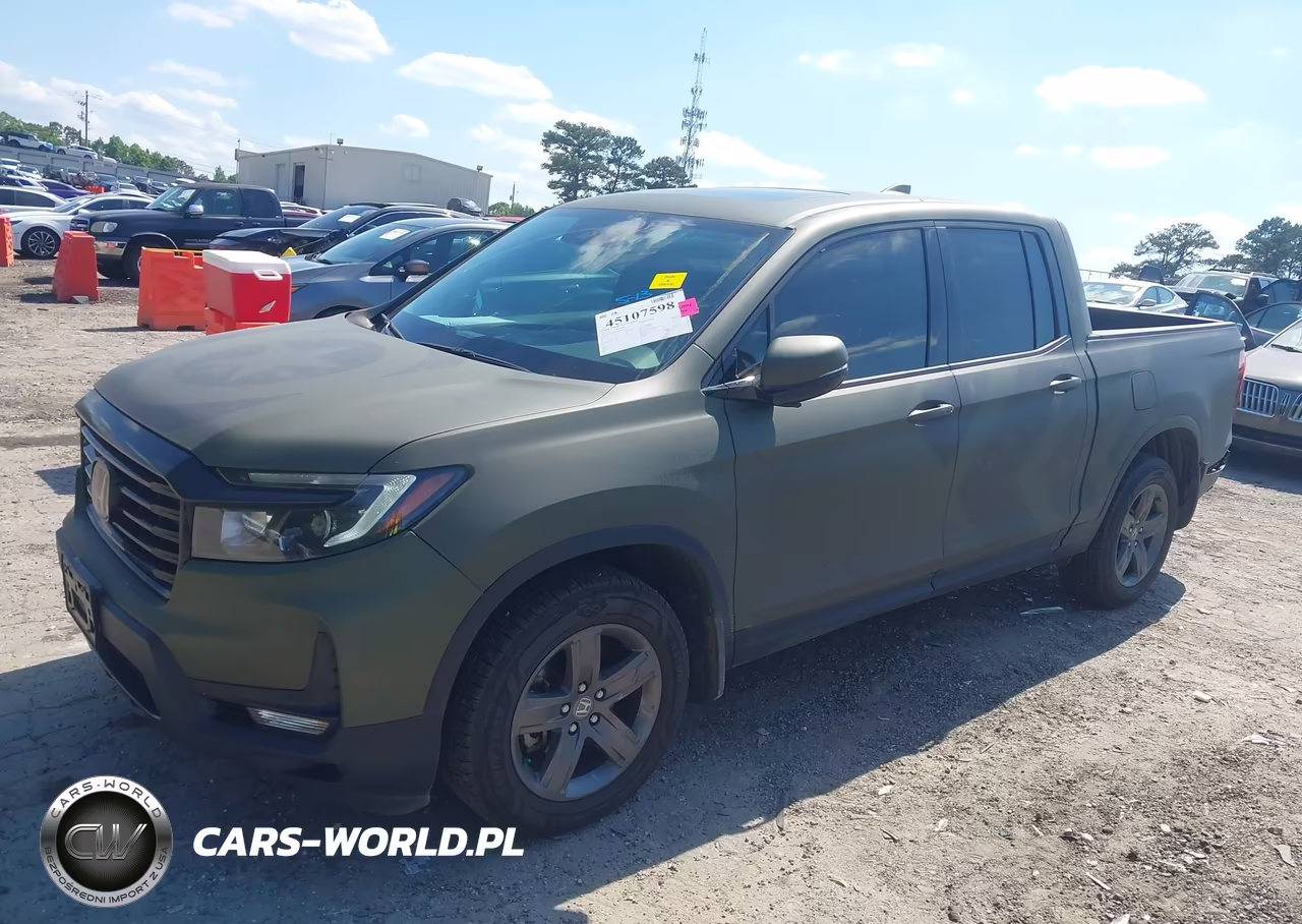2022 Honda Ridgeline Rtl-E VIN:5FPYK3F72NB004067 - 2