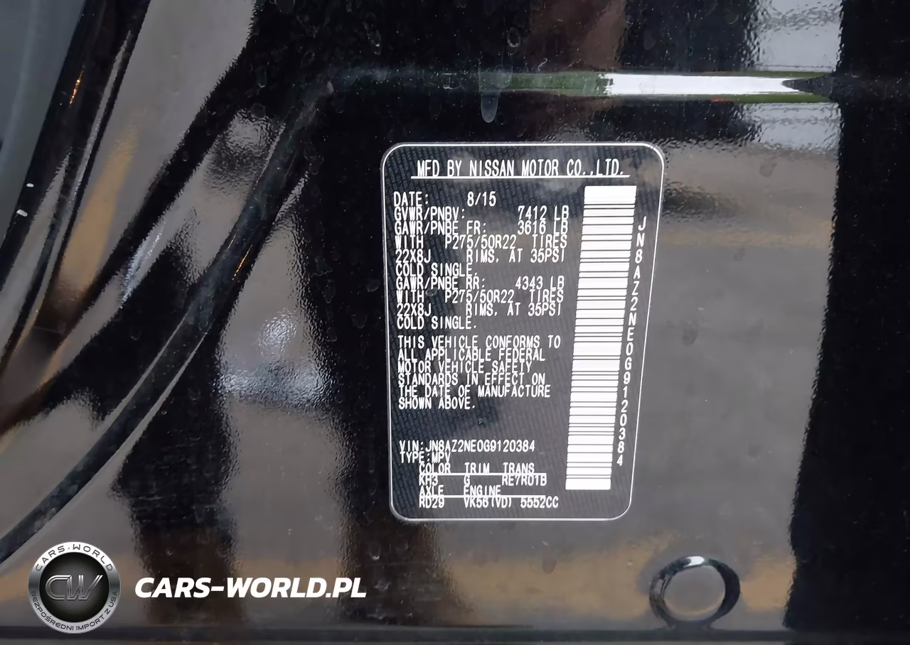 2016 Infiniti Qx80 VIN:JN8AZ2NE0G9120384 - 9