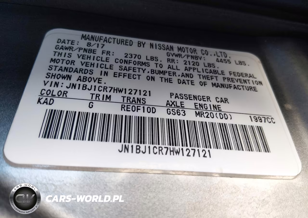 2017 Nissan Rogue Sport Sl VIN:JN1BJ1CR7HW127121 - 9