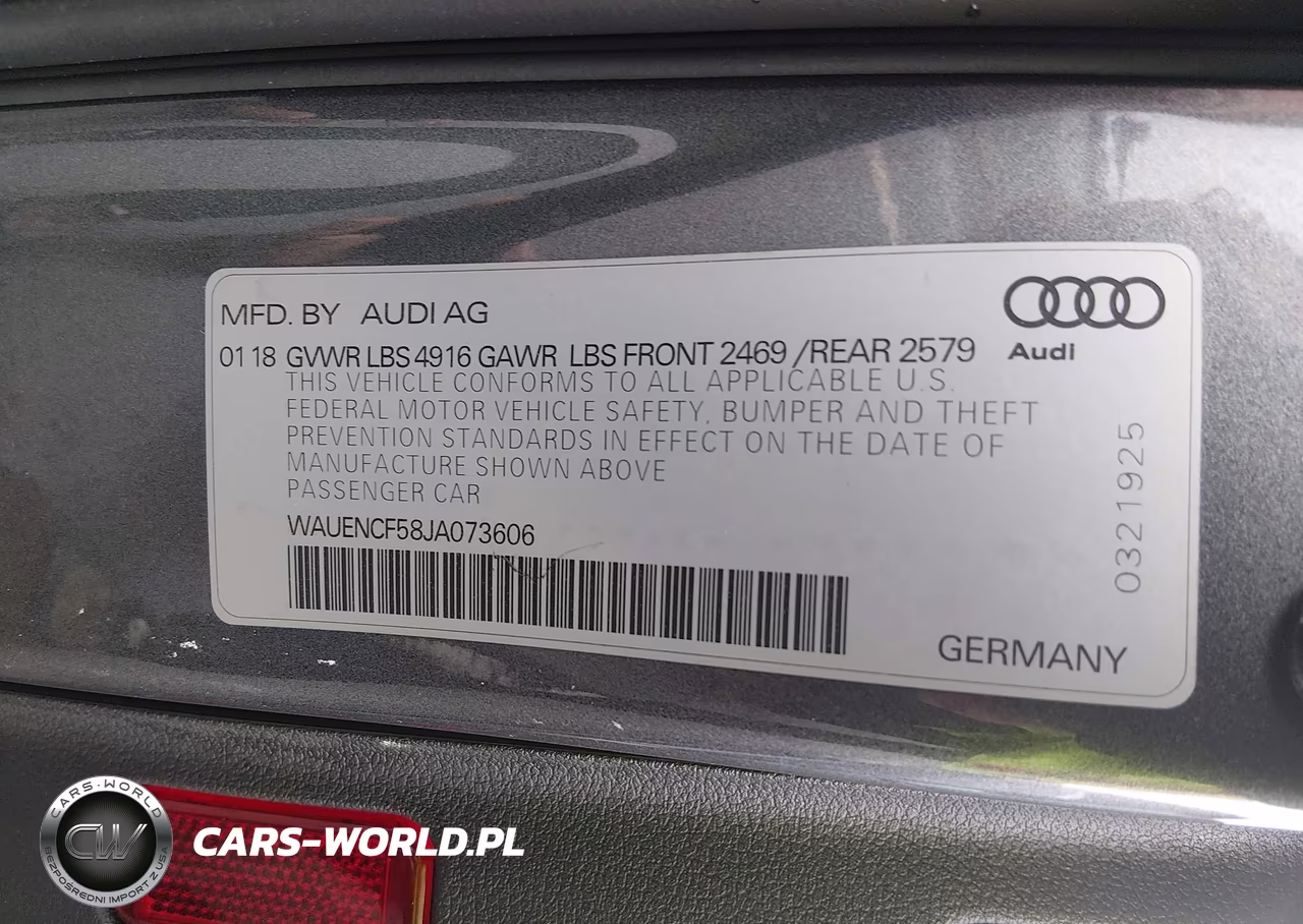 2018 Audi A5 2.0T Premium VIN:WAUENCF58JA073606 - 9