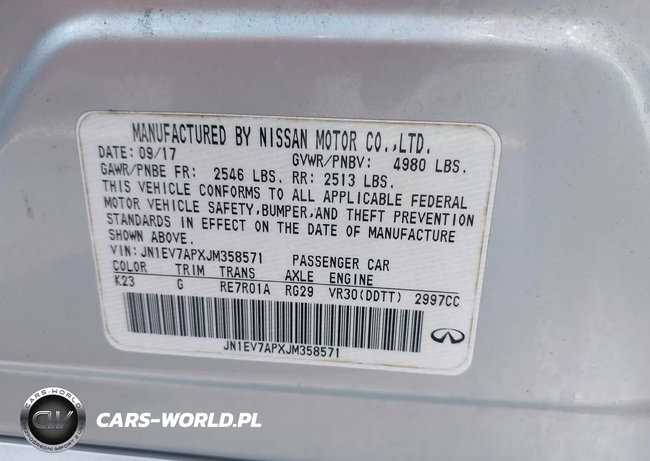 2018 Infiniti Q50 3.0T Sport VIN:JN1EV7APXJM358571 - 9