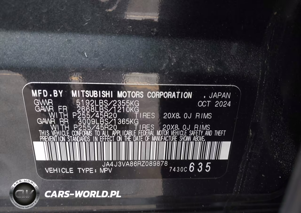 2024 Mitsubishi Outlander Se 2.5 2Wd-Se Black Edition S-Awc-Se Black Edition W-Pano Roof S-Awc VIN:JA4J3VA86RZ089878 - 9