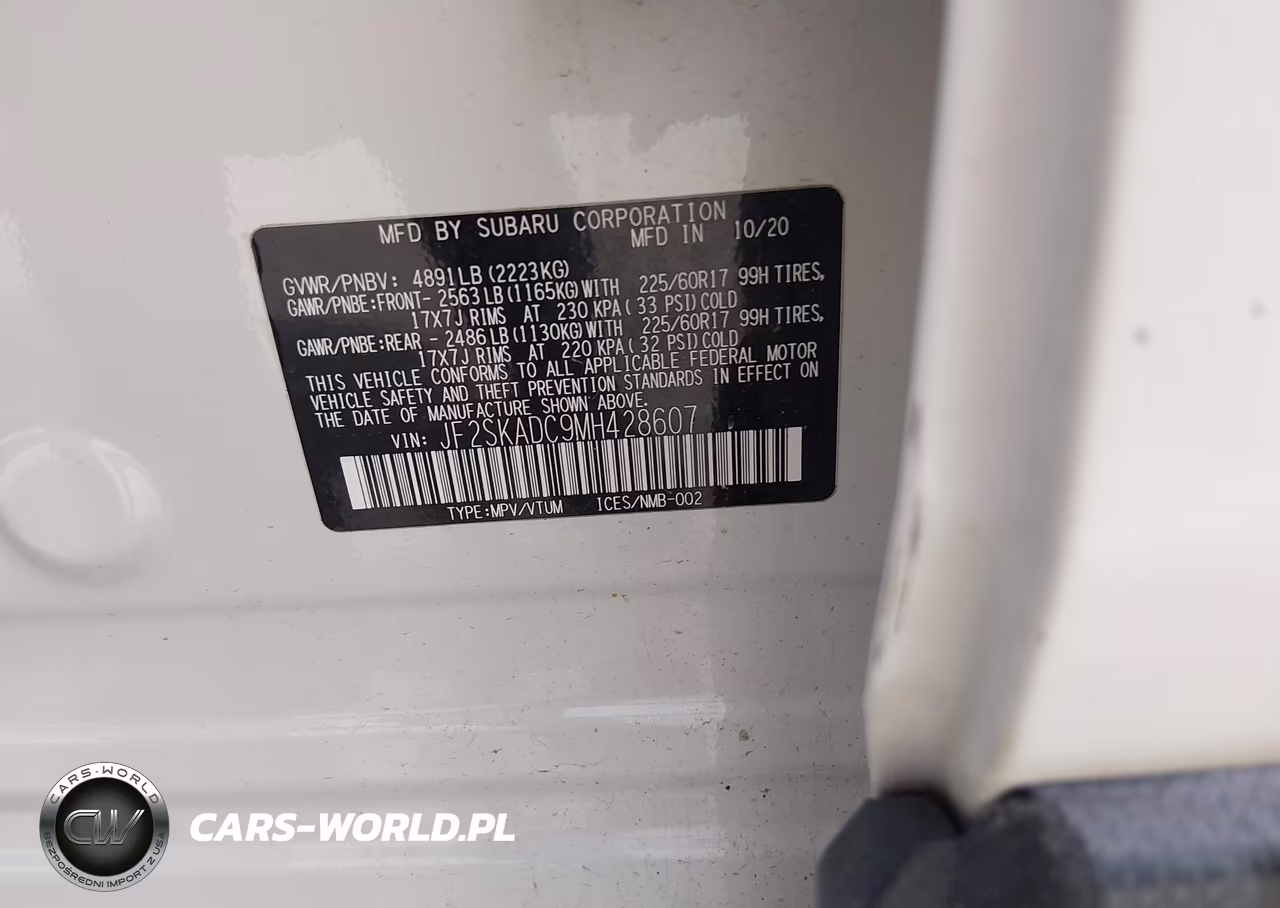 2021 Subaru Forester VIN:JF2SKADC9MH428607 - 9
