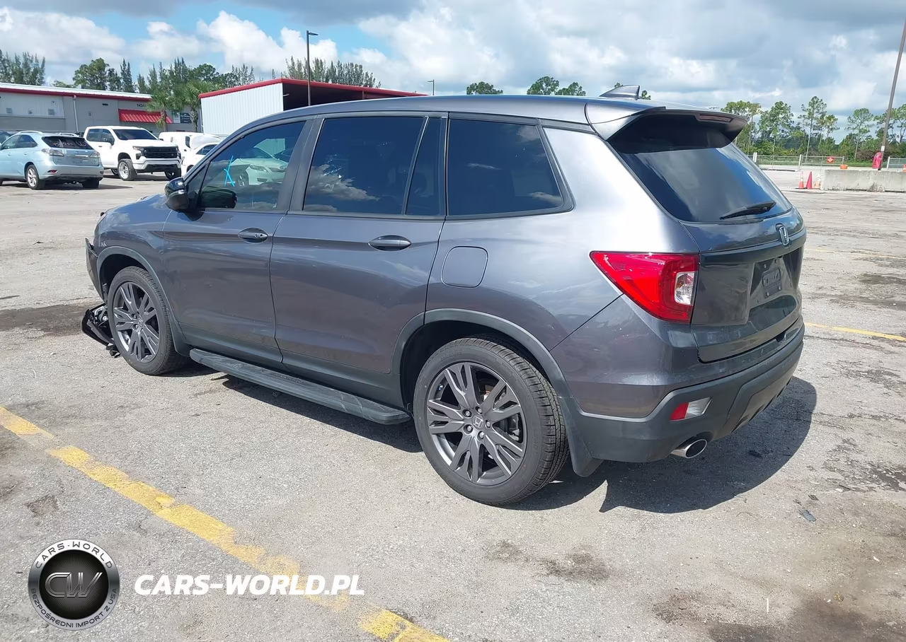 2021 Honda Passport 2Wd Ex-L VIN:5FNYF7H56MB000649 - 3