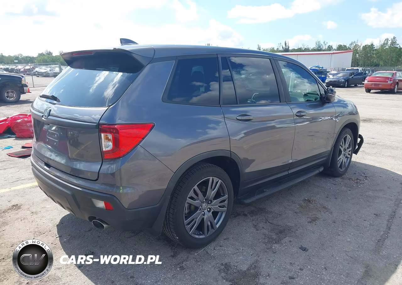 2021 Honda Passport 2Wd Ex-L VIN:5FNYF7H56MB000649 - 4