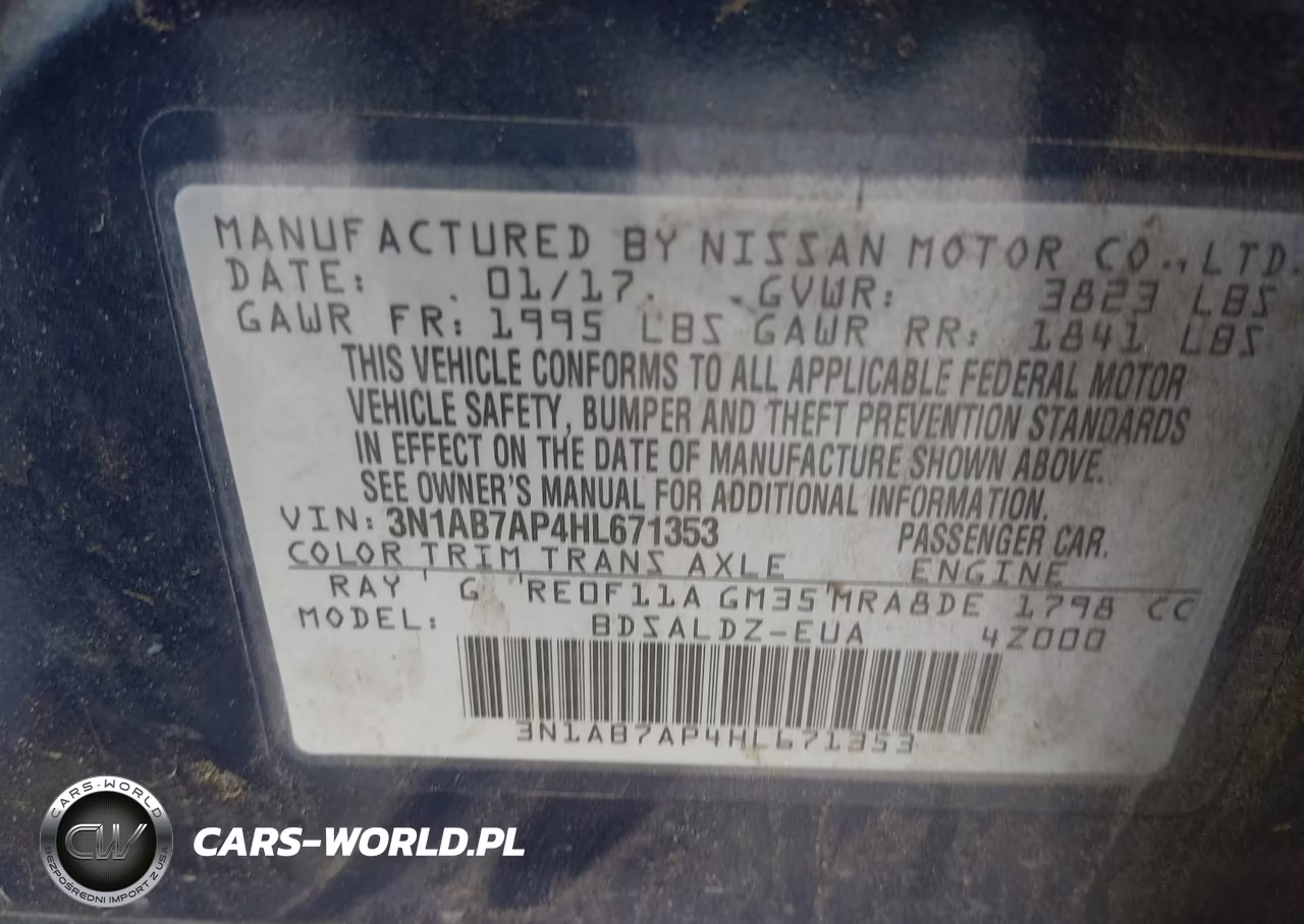 2017 Nissan Sentra Sv VIN:3N1AB7AP4HL671353 - 9