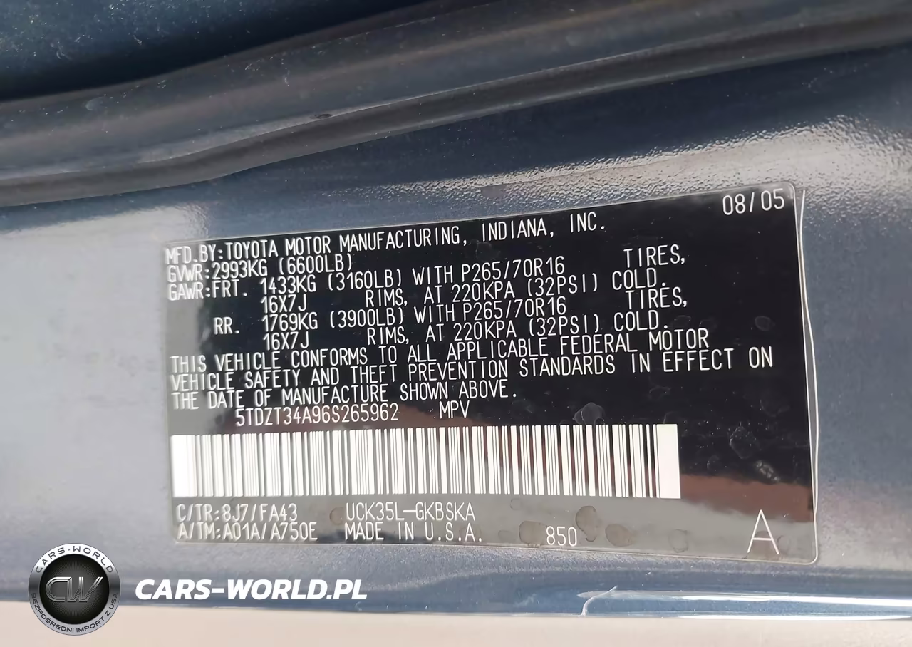 2006 Toyota Sequoia Sr5 V8 VIN:5TDZT34A96S265962 - 9