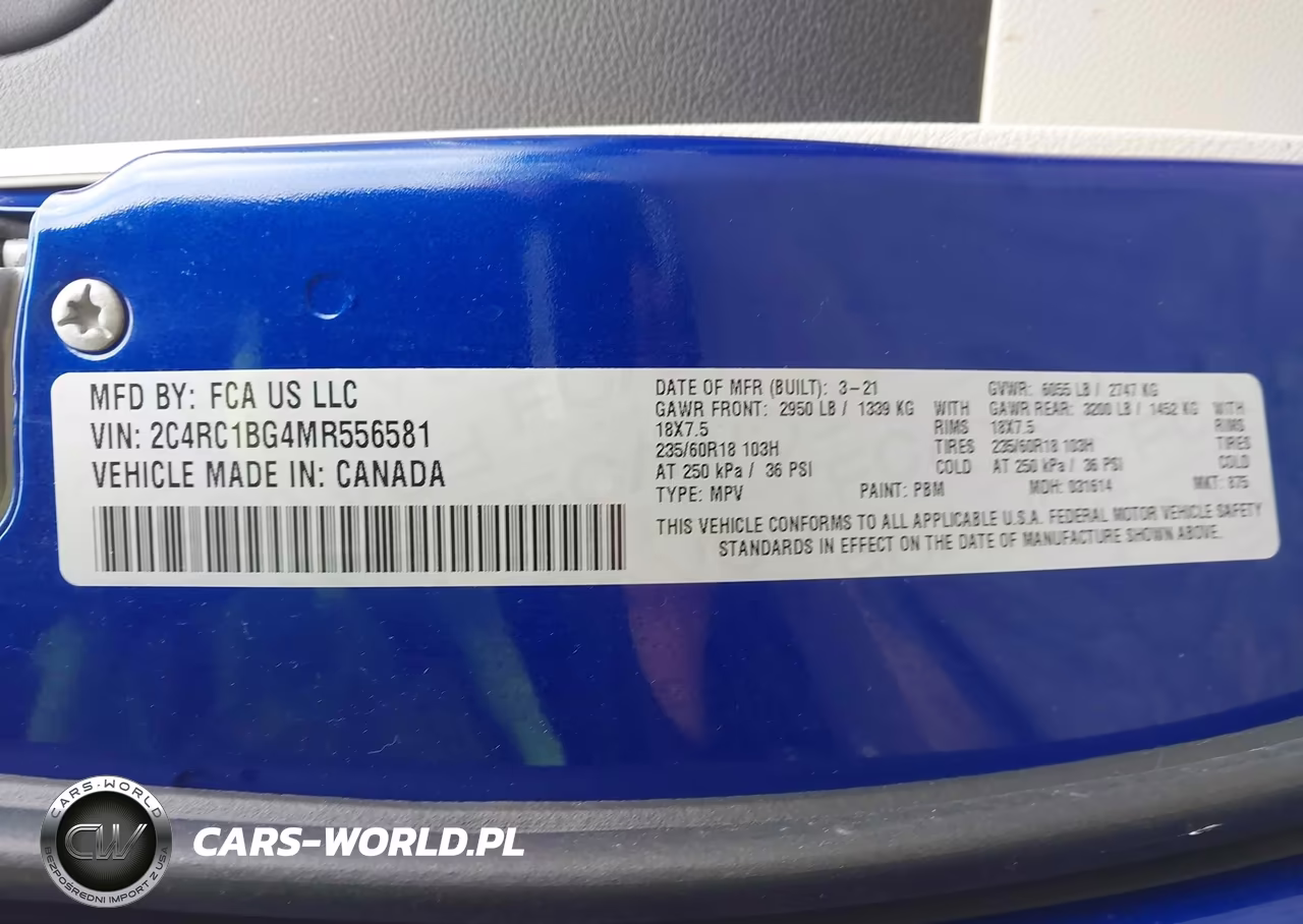 2021 Chrysler Pacifica Touring L VIN:2C4RC1BG4MR556581 - 9