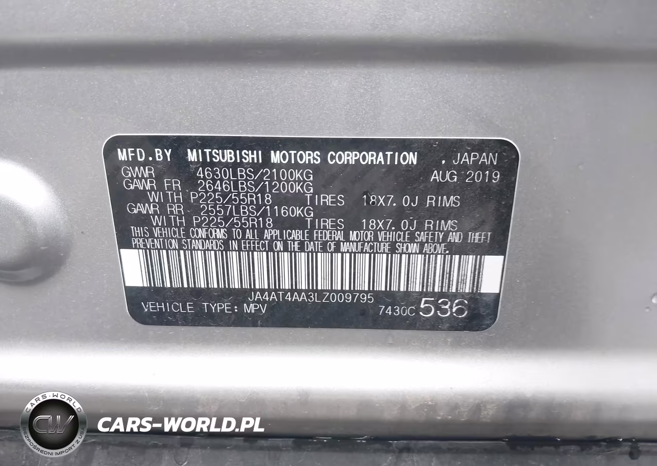 2020 Mitsubishi Eclipse Cross Sp 1.5T Awc VIN:JA4AT4AA3LZ009795 - 9