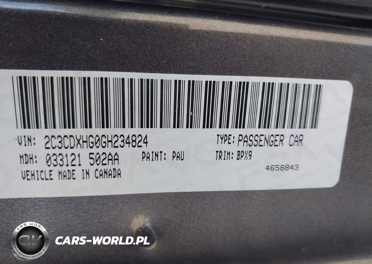 2016 Dodge Charger Sxt VIN:2C3CDXHG0GH234824 - 9